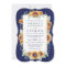 Sunflower Royal Blue Rustic Wedding Invitations