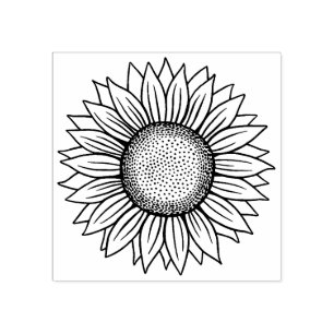 Sunflower Rubber Stamp