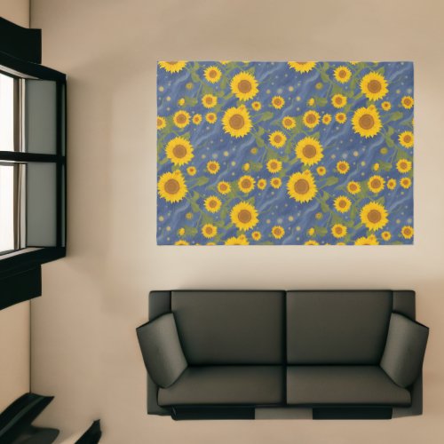 Sunflower Rug _ inspo by Van Gogh Rug