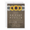 Sunflower Rustic Blue Burlap Wedding Invitations