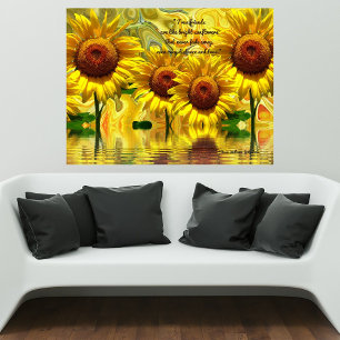 Sunflower Rustic Box Sign – A True Friends Quote