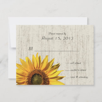 Sunflower Rustic Wedding/ Response