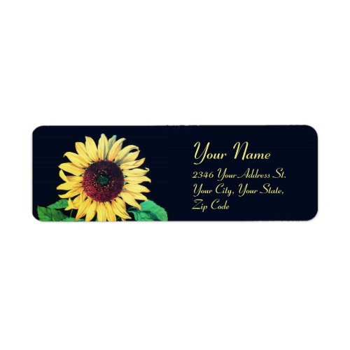 SUNFLOWER  Rustic Wedding Summer Party Label