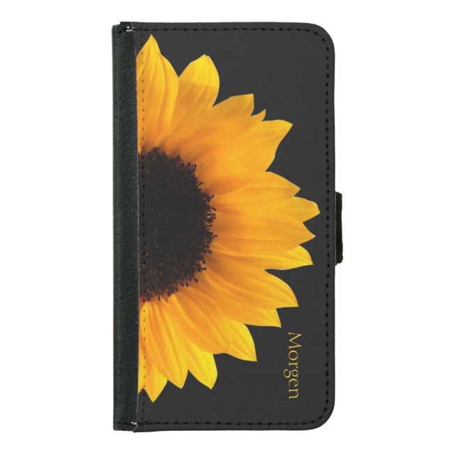 Sunflower Samsung S5 Wallet Case (Front)