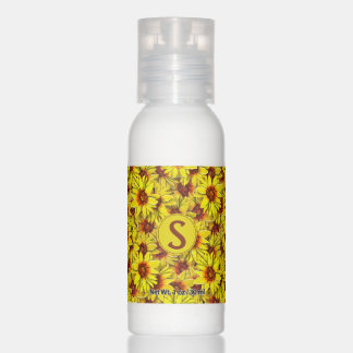 Sunflower Sanitizer / Lotion Travel Bottle Set