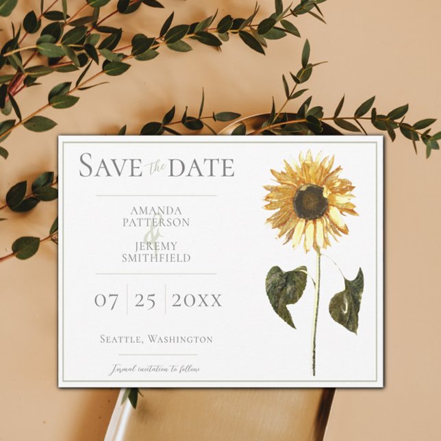 Sunflower Save the Date (Creator Uploaded)