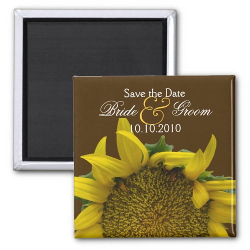 Sunflower Save_The_Date Magnet