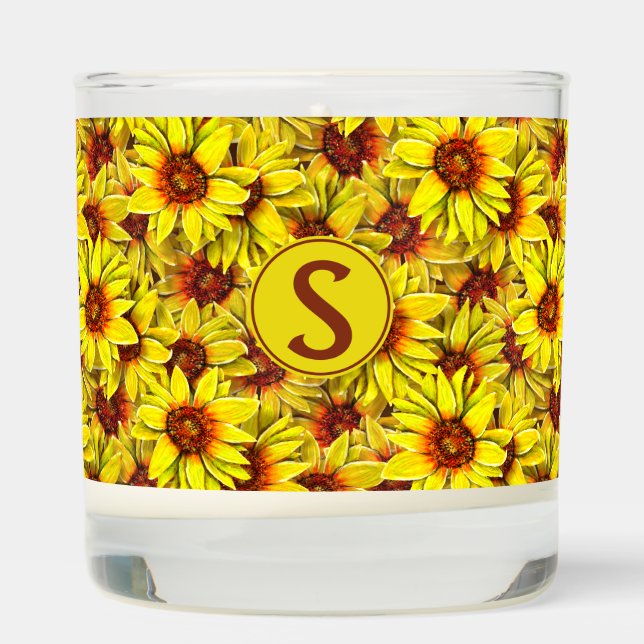 Sunflower Scented Jar Candle (Right)