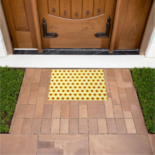 Sunflower Seamless Pattern Doormat