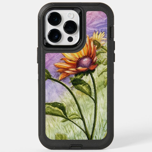 Sunflower Secrets at Sunset Otterbox iPhone Case (Back)