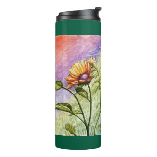 Sunflower Secrets at Sunset Thermal Tumbler