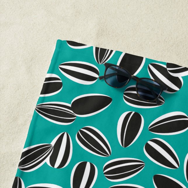 Sunflower Seeds Beach Towel (In Situ)