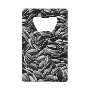 Sunflower Seeds Cool Fun Credit Card Bottle Opener