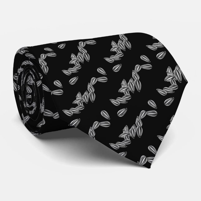 Sunflower Seeds Cool Fun Neck Tie (Rolled)