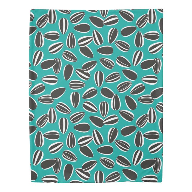 Sunflower Seeds Duvet Cover (Front)