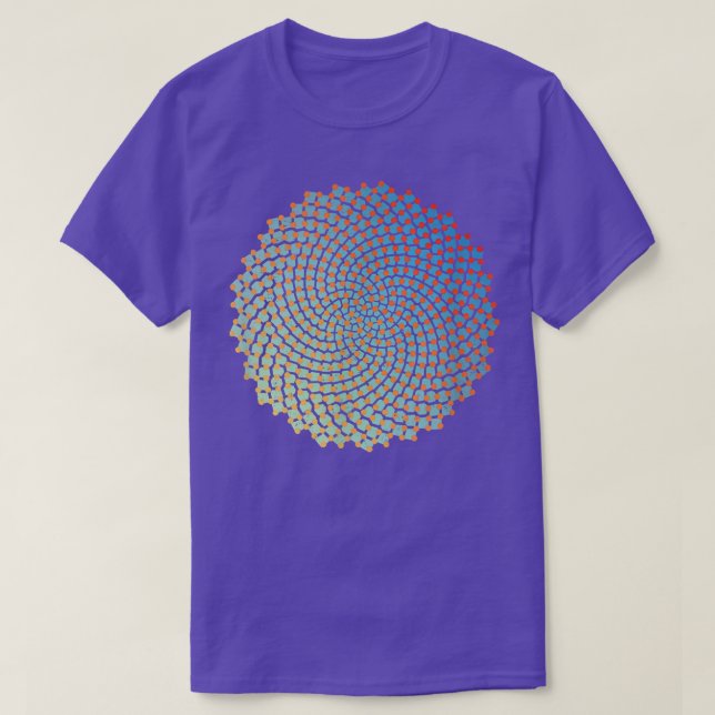Sunflower Seeds Fibonacci Spiral Funny Math Nerd G T-Shirt (Design Front)
