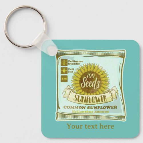 Sunflower seeds keychain