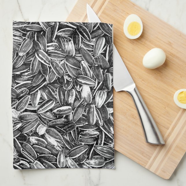 Sunflower Seeds Kitchen Towel (Quarter Fold)