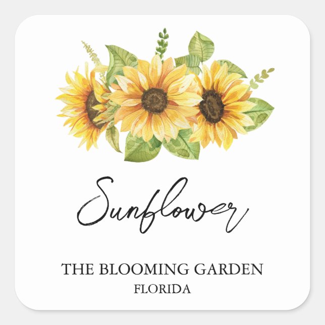 Sunflower Seeds label (Front)