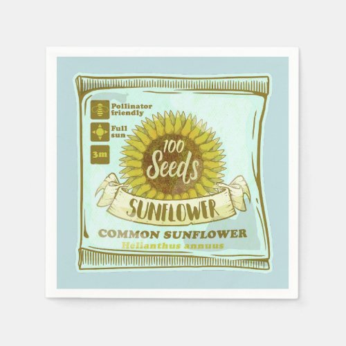 Sunflower seeds napkins