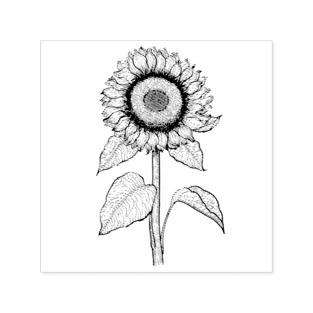 Sunflower Self-inking Stamp (Design)