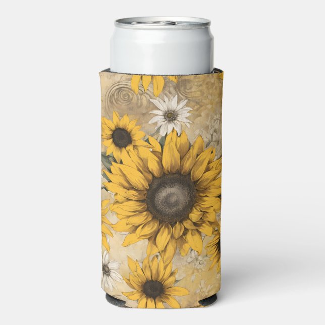 Sunflower Seltzer Can Cooler (Seltzer Back)