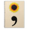 Sunflower Semicolon Notebook