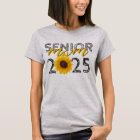 Sunflower Senior Mom T-shirt