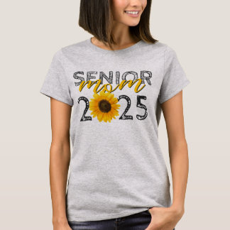 Sunflower Senior Mom T-shirt