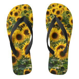 Sunflower Serenade Flip Flops