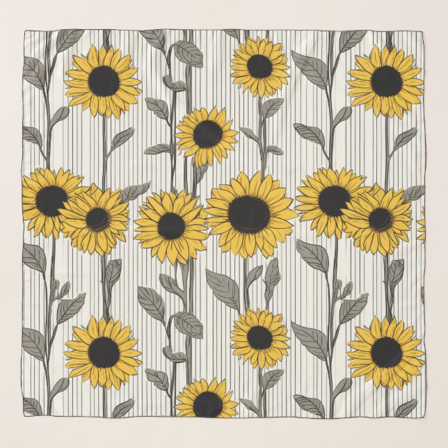 Sunflower Serenade Scarf (Front)