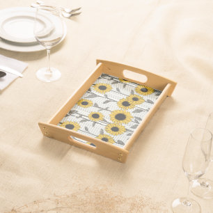 Sunflower Serenade Serving Tray