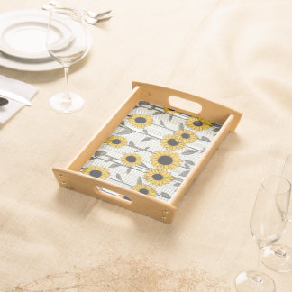 Sunflower Serenade Serving Tray