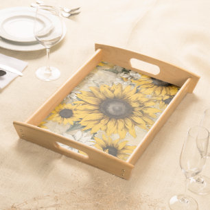 Sunflower Serving Tray