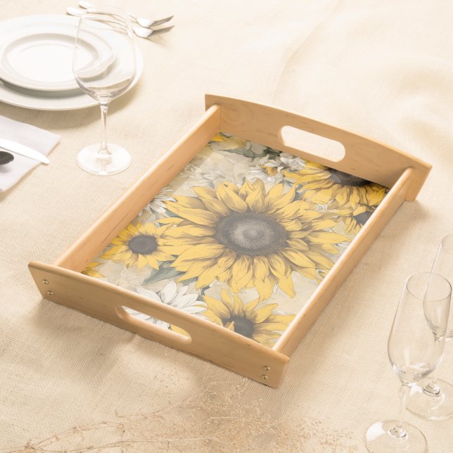Sunflower Serving Tray (Front)