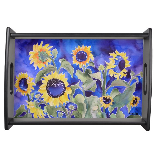 Sunflower serving tray (Front)