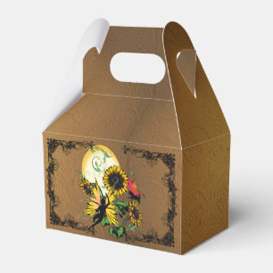 Sunflower Shadow Fairy and Cosmic Cat Favor Boxes