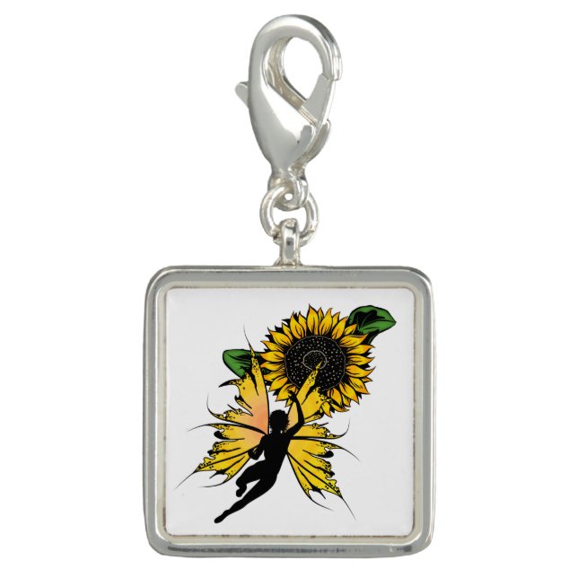 Sunflower Shadow Fairy Charm (Front)