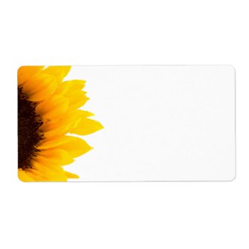 Sunflower Shipping Labels by photoinspiration at Zazzle