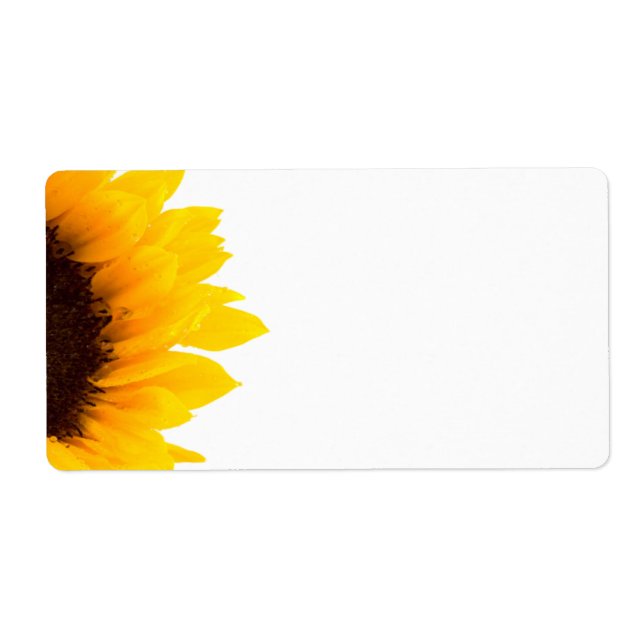 Sunflower Shipping Labels (Front)