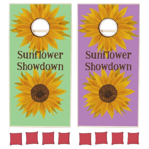 Sunflower Showdown Smackdown Cornhole Set