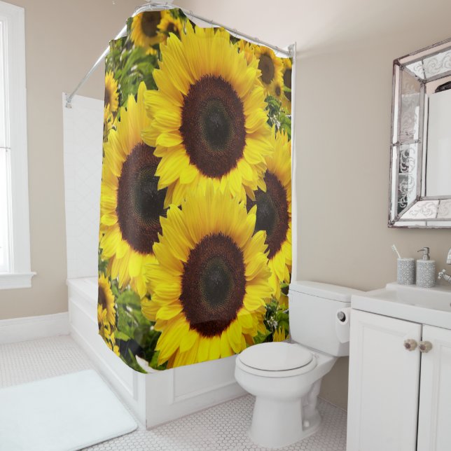 Sunflower Shower Curtain (In Situ)