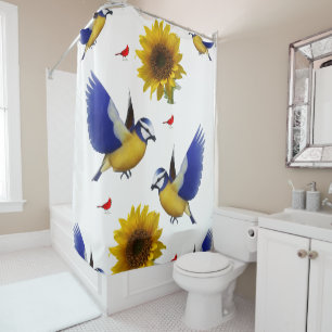 Sunflower shower curtain