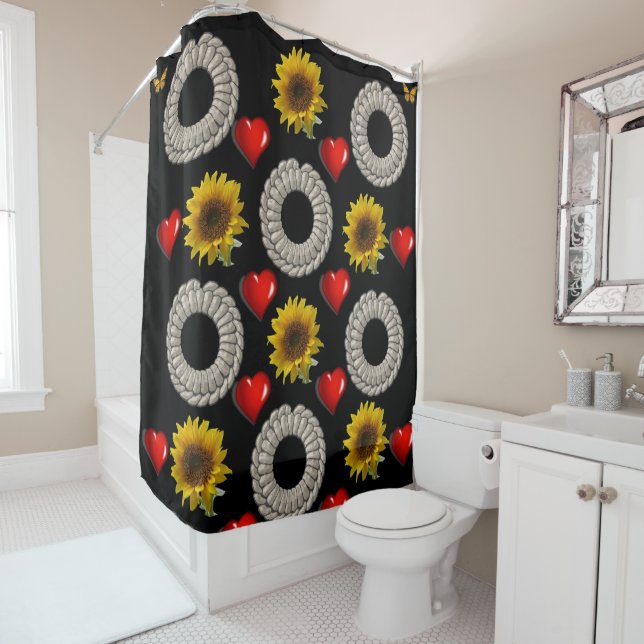 Sunflower Shower Curtain (In Situ)