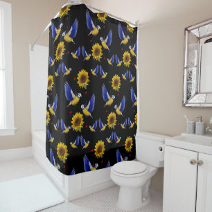 Sunflower shower curtain