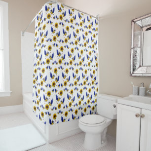 Sunflower shower curtain