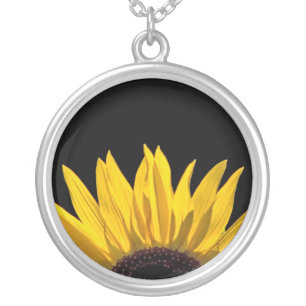 Sunflower Silver Plated Necklace