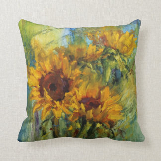 Sunflower Slo Drag Throw Pillow
