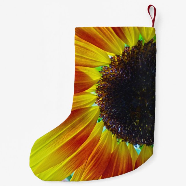 Sunflower Small Christmas Stocking (Back)