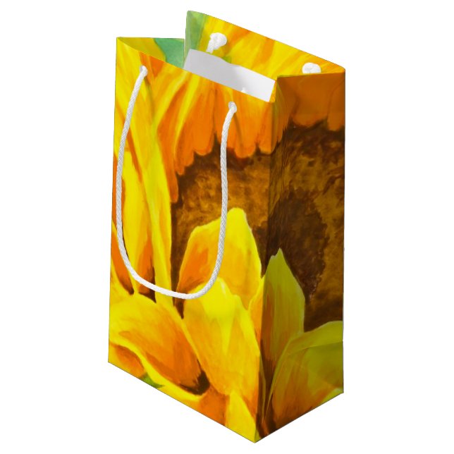 Sunflower Small Gift Bag (Back Angled)